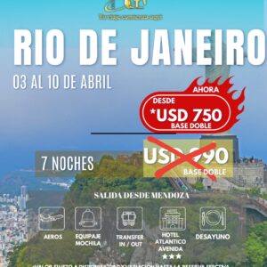 Escapada a Rio de Janeiro en Abril ✈️ | Salida desde Mendoza