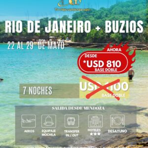 Viaje a Rio de Janeiro + Búzios (mayo 2026)