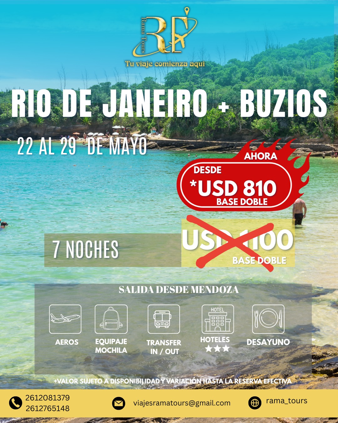 Viaje a Rio de Janeiro + Búzios (mayo 2026)
