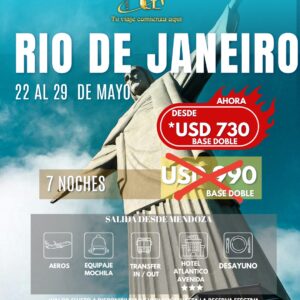 Promo Especial a Rio de Janeiro en Mayo ✈️ | Salida desde Mendoza