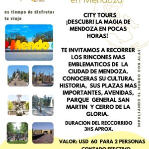 City Tour Mendoza: Descubre la Ciudad en 3 Horas - Parque San Martín y Cerro de la Gloria