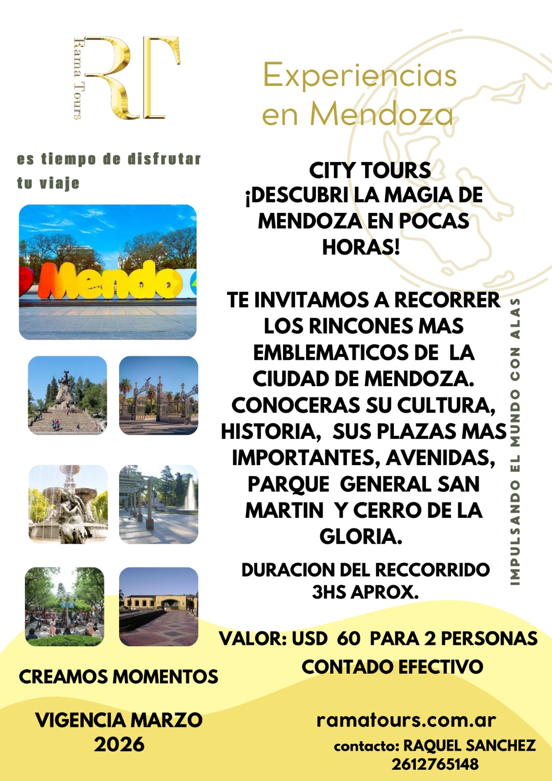 City Tour Mendoza: Descubre la Ciudad en 3 Horas - Parque San Martín y Cerro de la Gloria