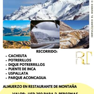 Tour Alta Montaña en Mendoza: Aconcagua, Puente del Inca y Dique Potrerillos