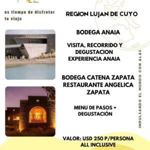 Experiencia Luján de Cuyo: Alta Gama en Bodegas Anaia y Catena Zapata