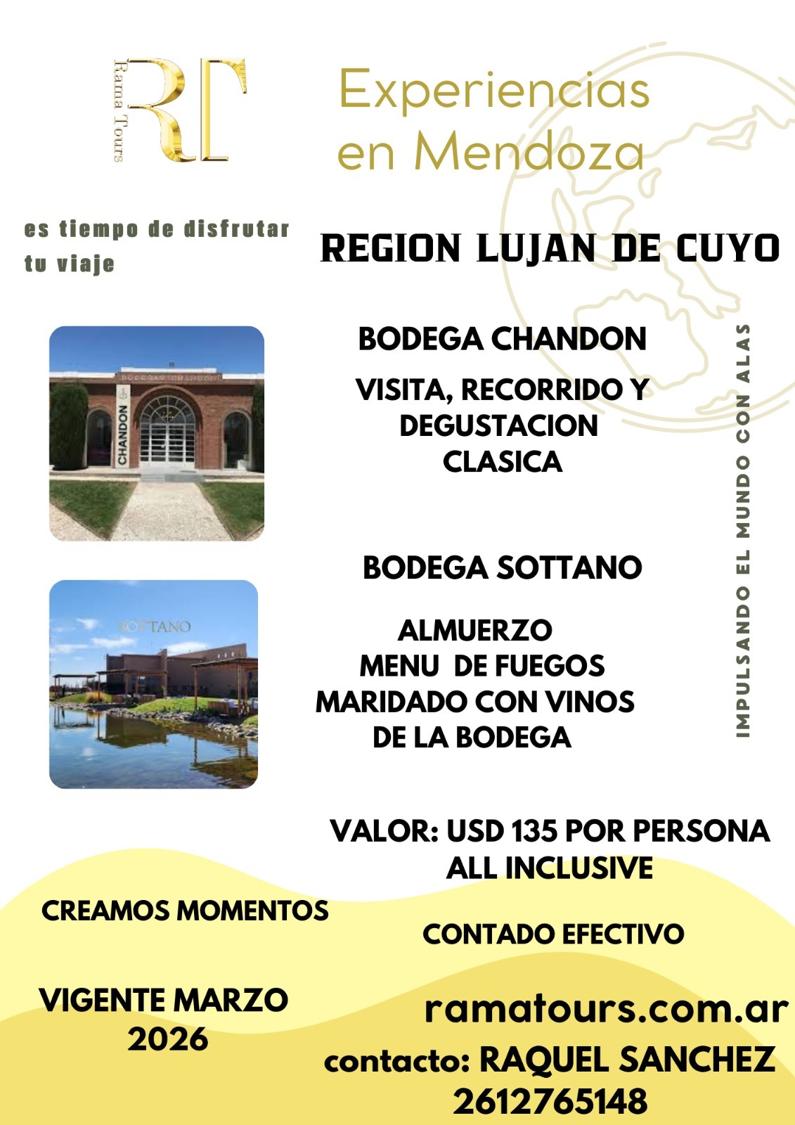 Burbujas y Fuegos en Luján de Cuyo: Experiencia Chandon & Bodega Sottano
