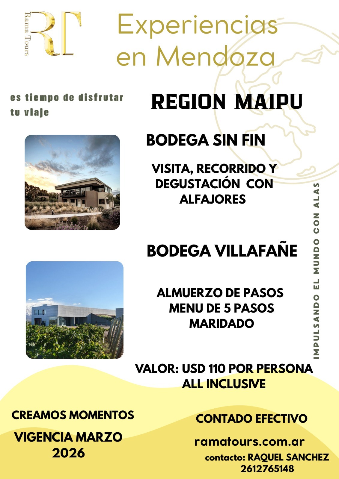 Tour en Maipú: Degustación con Alfajores en Bodega Sin Fin y Almuerzo de 5 Pasos en Villafañe