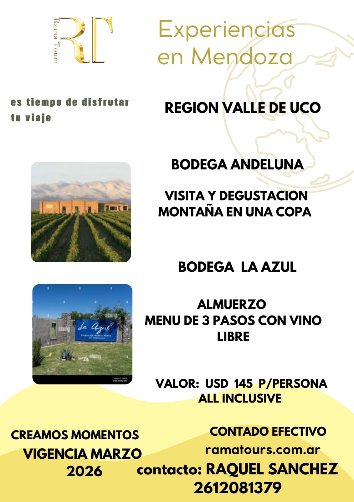 Tour Valle de Uco: Degustación en Bodega Andeluna y Almuerzo con Vino Libre en Bodega La Azul